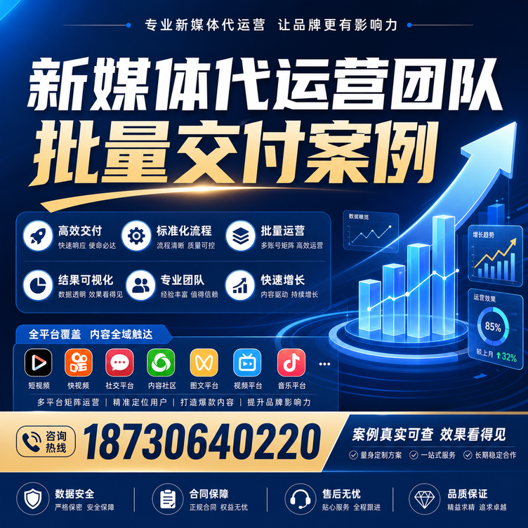 乌鲁木齐代运营公司多客户账号批量高效交付案例
